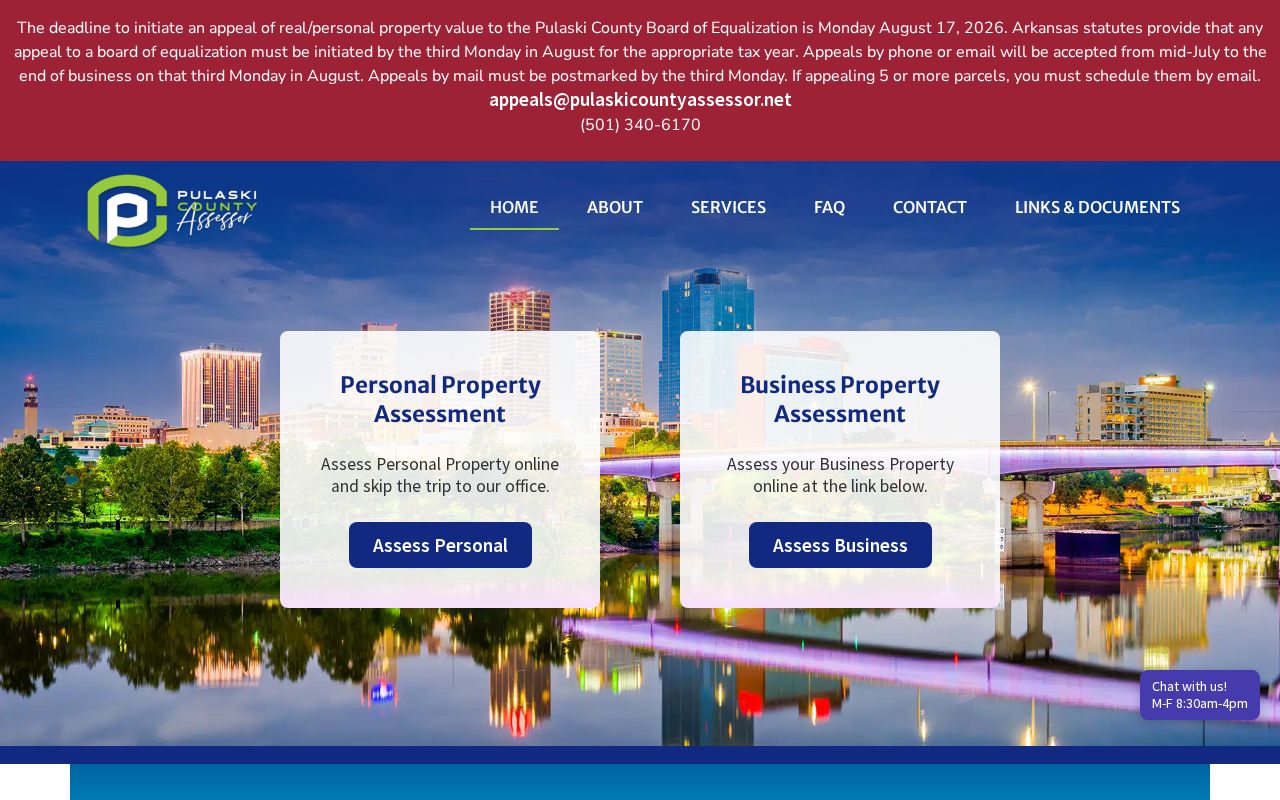Little Rock people search Pulaski County Assessor records and mapping tools