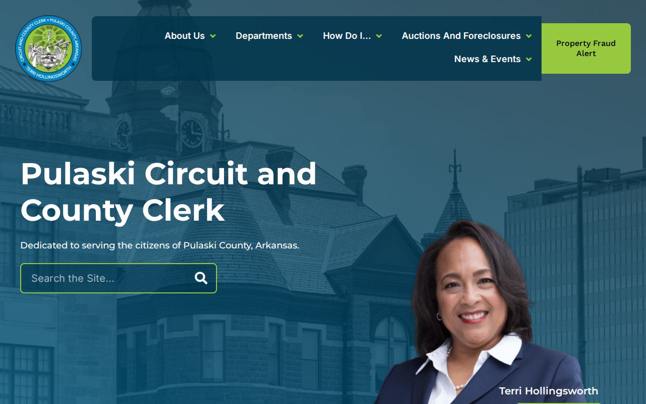 Little Rock records Pulaski Circuit County Clerk home page